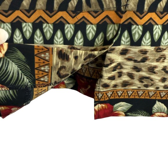 Vtg Kathie Lee Collection Women's Shift Dress 6 Tropical Print Sleeveless Travel - Picture 9 of 9